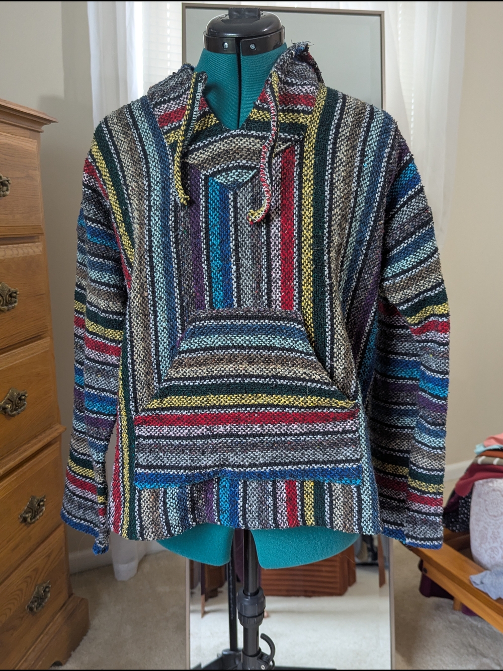 Striped Baja Hoodie in Multicolor